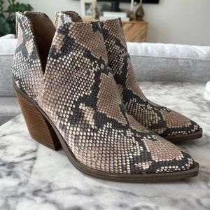 Vince Camuto Snakeskin Bootie